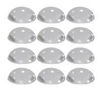 PATIKIL Door Stopper Wall Protector 1.18", 12 Pcs Self Adhesive Convexity Rubber Door Bumper Guard Round Door Knobs Wall Shield Cushion for Furniture Door Handle Cabinet Home Office, Clear