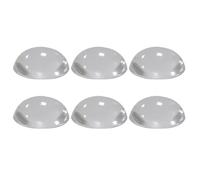 PATIKIL Door Stopper Wall Protector 1.18", 6 Pcs Self Adhesive Convexity Rubber Door Bumper Guard Round Door Knobs Wall Shield Cushion for Furniture Door Handle Cabinet Home Office, Clear