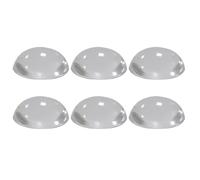 PATIKIL Door Stopper Wall Protector 1.57", 6 Pcs Self Adhesive Convexity Rubber Door Bumper Guard Round Door Knobs Wall Shield Cushion for Furniture Door Handle Cabinet Home Office, Clear