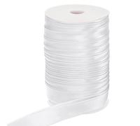 PATIKIL Double Fold Bias Tape, 1 Inch x 55 Yard Continuous Bias Binding Tape Satin Fabric for Sewing Quilting Seaming Hemming Piping Apparel Crafts, White