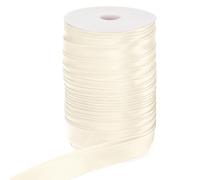 PATIKIL Double Fold Bias Tape, 1 Inch x 55 Yard Continuous Bias Binding Tape Satin Fabric for Sewing Quilting Seaming Hemming Piping Apparel Crafts, Beige
