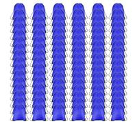 PATIKIL Drawstring Backpack Bulk 100 Pack Draw String Bags 210D Polyester Gym Cinch Sack for Women Men Gym Sport Travel Party, Blue (16.5" x 13.3")
