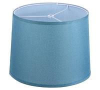 PATIKIL Drum Lampshade for Table Lamps, 11.4" Top x 12.6" Bottom x 9.8" High Floor Lamp Shade Easy Assembly Medium Linen Lampshade for Table Lamps Floor Lamp, Blue