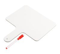 PATIKIL Dry Erase Answer Paddle, 10" x 8" Double Sided Handheld Whiteboard Wooden Auction Paddles for Writing Practice at Home Office Study, White