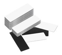 PATIKIL Dry Erase Magnetic Labels, 100 Pcs Magnets Labels Stickers Name Tags for Locker Toolbox Shelving Refrigerator Whiteboard Classroom Office, White, 3"x1"
