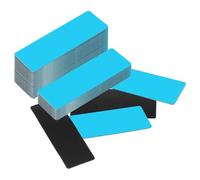 PATIKIL Dry Erase Magnetic Labels, 60 Pcs Magnets Labels Stickers Name Tags for Locker Toolbox Shelving Refrigerator Whiteboard Classroom Office, Blue, 3"x1"