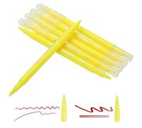 PATIKIL Dual Brush Markers, Light Yellow Fine and Brush Tip Pen Artist Colored Marker Set Supplies for Adult Coloring Books Lettering Journaling Calligraphy Drawing Doodling, 6 Pcs