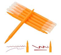 PATIKIL Dual Brush Markers, Orange Fine and Brush Tip Pen Artist Colored Marker Set Supplies for Adult Coloring Books Lettering Journaling Calligraphy Drawing Doodling, 6 Pcs