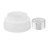 PATIKIL Duct Reducter, 5" to 6" PVC Air Ducting Adapter Ducting Reducer Increaser Cone for Bathroom Kitchen Inline Ventilation Systems, White