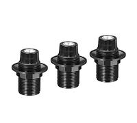 PATIKIL E14 Bulb Holder Light Socket, 3 Pack Screw Fully Thread LED Bulb Lamp Holder for Pendant Lights, Black