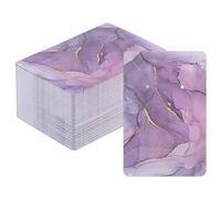PATIKIL Earring Display Cards, 100 Pack Paper Earring Holder Blank Tags Rectangle Cardboard for Hanging Earrings Ear Studs Style 11, Purple