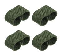 PATIKIL Elastic Belt Keepers, 4 Pack Strap Organizers Web Belt Loop Stays Backpack Strap Holder for 1.6" Wide Belts/Straps, Green