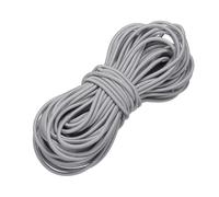 PATIKIL Elastic Bungee Cord, 3mm x 15m Heavy Duty Polyester Bungee Shock Cords Kayak Stretch String Rope for Kayak Strap Tarp Tie Boating Tent Camping DIY Craft, Light Gray