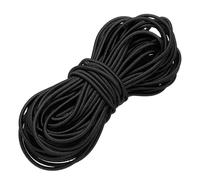 PATIKIL Elastic Bungee Cord, 3mm x 15m Heavy Duty Polyester Bungee Shock Cords Kayak Stretch String Rope for Kayak Strap Tarp Tie Boating Tent Camping DIY Craft, Black