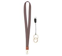 PATIKIL Elastic Lanyard for Keys, Cute Keychain Neck Lanyard for Women Men Teacher Long Keychain Braid Strap for ID Badge Wallet Phone Card Business Office, Dark Pink