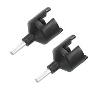 PATIKIL Electric Fence Insulator Screw-in Ring Insulator Wood Post Insulator Black for Farm Fencing Power Grid System 2 Set