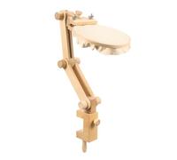 PATIKIL Embroidery Hoop Stand, Adjustable Beech Wood Cross Stitch Stand Holder 360 Degree Rotation for DIY Art Craft, Sewing, Needlework Projects