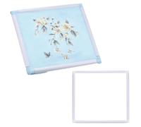 PATIKIL Embroidery Hoops Universal Clip Embroidery Hoop Frame Reusable Square Rectangle Plastic Clip Frame Embroidery Hoop for Art Craft Sewing(17 x 17 Inch)