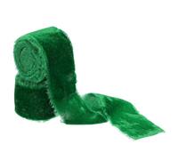 PATIKIL Emerald Green Velvet Ribbon, 1-1/2 Inch x 3 Yards Frayed Velvet Ribbons for Gift Wrapping for Wreaths Flower Bouquets Bows Wedding Decor