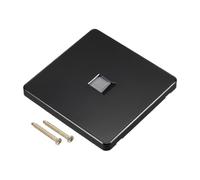 PATIKIL Ethernet Socket Single Port RJ45 CAT6 Wall Plate Black for Ethernet Cable Networking Socket Box