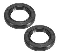 PATIKIL EU Radial Shaft Seal, 2 Pcs 25mm x 40mm x 7mm Nitrile Rubber TG4 Oil Seal for Bearing Shaft Oil Pumps Engines, Black