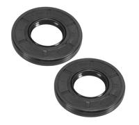 PATIKIL EU Radial Shaft Seal, 2 Pcs 25mm x 52mm x 7mm Nitrile Rubber TG4 Oil Seal for Bearing Shaft Oil Pumps Engines, Black