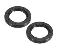 PATIKIL EU Radial Shaft Seal, 2 Pcs 35mm x 52mm x 8mm Nitrile Rubber TG4 Oil Seal for Bearing Shaft Oil Pumps Engines, Black