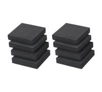 PATIKIL EVA Anti-Vibration Pads, 8 Pcs Shock Absorbing Washer Pads 2" x 2" x 0.4" for HVAC, Air Conditioner, Air Compressor, Condenser, Dryer, Black