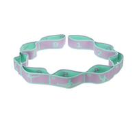 PATIKIL Exercise Bands, 45.3 Inch Yoga Stretching Strap Latin Elastic Bands for Physical Dance Stretch Pilates Resistance Bands for Working Out, Green/Purple