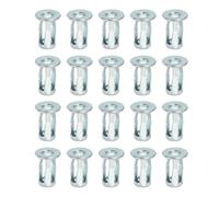 PATIKIL Expansion Screw Petal Nuts M4, 20 Pcs Jack Nut Carbon Steel Petal Shape Rivet Nut Insert Nuts Fasteners for Hollow Wall Thin Soft Wall Iron Skin