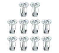 PATIKIL Expansion Screw Petal Nuts M5, 10 Pcs Jack Nut Carbon Steel Petal Shape Rivet Nut Insert Nuts Fasteners for Hollow Wall Thin Soft Wall Iron Skin