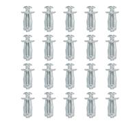 PATIKIL Expansion Screw Petal Nuts M5 x 25mm, 20 Pcs Jack Nut Carbon Steel Petal Shape Rivet Nut Insert Nuts Fasteners with Screws Assembly for Hollow Wall Thin Soft Wall Iron Skin