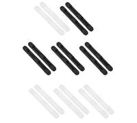 PATIKIL Eyeglass Ear Cushions, 12 Pairs Silicone Glasses Ear Grip Hooks Anti-Slip Eyeglass Temple Tips Sleeve Nose Pads for 3-10mm Glasses Comfort Sport, Black/White