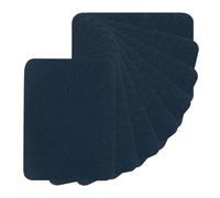 PATIKIL Fabric Iron-on Patches, 8Pcs 5x4 Inch Inside & Outside Strong Glue 100% Cotton Repair Patches Kit for Clothing Pants Mending and Decorating, Navy Blue