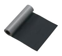 PATIKIL Fabric Patches 63x4 Inch, Iron-on Nylon Roll, Black, 1 Pcs