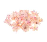 PATIKIL Fake Flower Heads for Crafts, 30 Pcs Faux Flower Bulk Mini Artificial Silk Flowers Embellishments Cherry Blossom for Wreath Wedding Party Decoration, Light Pink