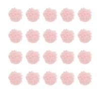 PATIKIL Faux Fur Pom Poms for Hats, 20 Pcs Fluffy Soft Fur Poms Balls with Elastic Loop for Keychain Knitting Hats DIY Scarves Gloves Bag Christmas, Light Pink
