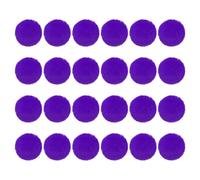 PATIKIL Faux Fur Pom Poms for Hats, 24 Pcs Fluffy Soft Fur Poms Balls with Elastic Loop for Keychain Knitting Hats DIY Scarves Gloves Bag Christmas, Purple