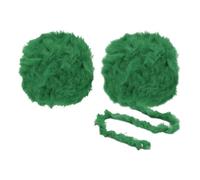 PATIKIL Faux Fur Yarn Soft Polyester Plush 2 Skeins 35 Yards Bright Green | Fuzzy Yarn Crochet Fluffy,Chunky Polyester Plush Fur Eyelash,Crocheting Knit Blanket Rug Sweater Scarf Hat Bear Craft