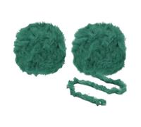 PATIKIL Faux Fur Yarn Soft Polyester Plush 2 Skeins 35 Yards Dark Green | Fuzzy Yarn Crochet Fluffy,Chunky Polyester Plush Fur Eyelash,Crocheting Knit Blanket Rug Sweater Scarf Hat Bear Craft