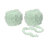 PATIKIL Faux Fur Yarn Soft Polyester Plush 2 Skeins 70 Yards Light Green | Fuzzy Yarn Crochet Fluffy,Chunky Polyester Plush Fur Eyelash,Crocheting Knit Blanket Rug Sweater Scarf Hat Bear Craft