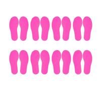 PATIKIL Feet Markers for Classroom, 8 Pairs Plastic Floor Foot Shaped Non Slip Spots Carpet Markers for Education Preschool Children Teacher Supplies, Pink