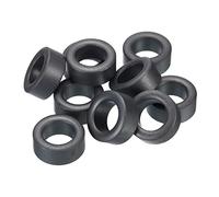 PATIKIL Ferrite Toroid Core 22.5mm x 13.8mm x 10mm, 10 Pack Transformer Inductor Coil Ring, Black