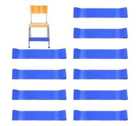 PATIKIL Fidget Bands for Classroom Chairs, 10 Pcs, Chair Bands Relieve Anxiety for Classroom Seats and Desks, Blue, 0.8mm