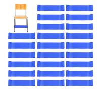 PATIKIL Fidget Bands for Classroom Chairs, 24 Pcs, Chair Bands Relieve Anxiety for Classroom Seats and Desks, Blue, 0.8mm