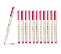 PATIKIL Fineliner Colored Pens, 12 Pcs Pink Felt Brush Tip Fineliner Marker Waterproof Ink Watercolor Coloring Book Art Supplies Set for Artist Journaling Scrapbooking