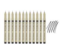 PATIKIL Fineliner Pens, 0.2mm Fine Points Drawing Pen Waterproof Inking Markers Liner Artist Watercolor Supplies Drawing Kit for Adult Sketching Journaling, Pack of 12