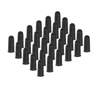 PATIKIL Finger Covers Cots, Black Silicone Finger Tips Protectors Gloves Anti-Slip Fingertip Caps Reusable for Sewing Gardening Dry Skin Cracking, L, 30 Pcs