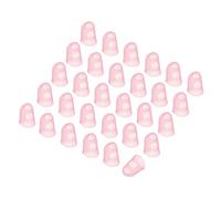 PATIKIL Finger Tip Covers Cots, Pink Silicone Finger Protectors Gloves Breathable Reusable Fingertip Caps with Air Holes for Dry Skin Cracking, S, 30 Pcs
