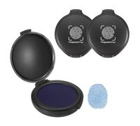 PATIKIL Fingerprint Ink Pads, 3Pcs Thumbprint Ink Pad Quick-Drying & Portable for Notary Stamp Office Supplies Identification ID Security Enforcement Fingerprints, Blue